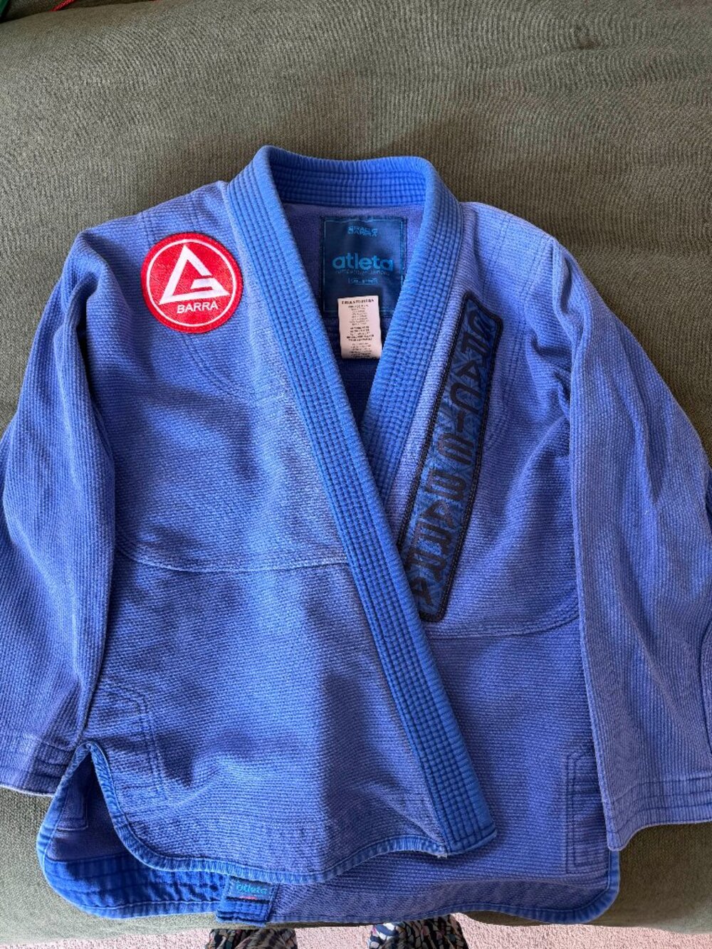 Gracie Barra Atleta Training Gi, Blue, Size A1.